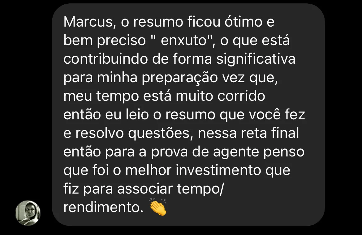 Aprovação de aluno do Método CERRADO 7